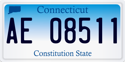 CT license plate AE08511