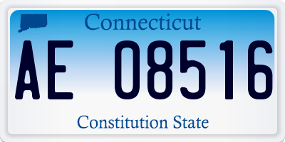 CT license plate AE08516