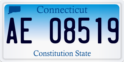 CT license plate AE08519