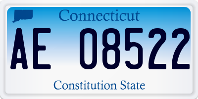 CT license plate AE08522