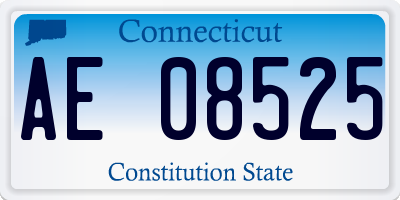 CT license plate AE08525