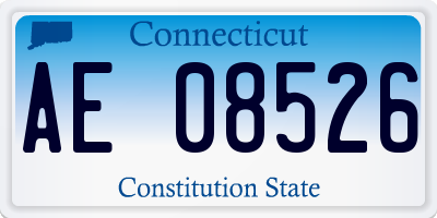 CT license plate AE08526