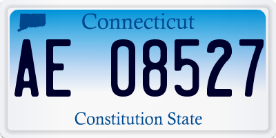 CT license plate AE08527