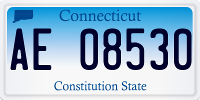 CT license plate AE08530