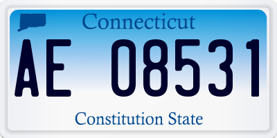 CT license plate AE08531