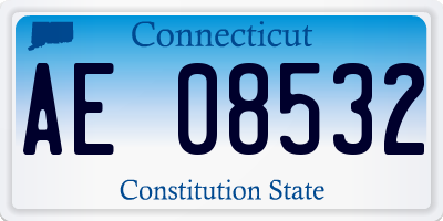 CT license plate AE08532