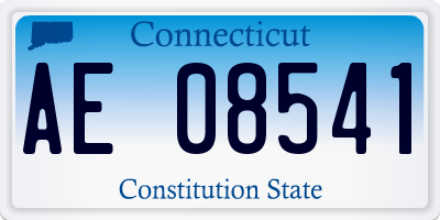 CT license plate AE08541