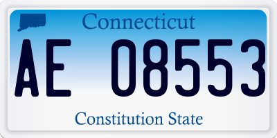 CT license plate AE08553
