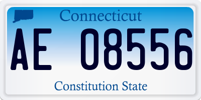 CT license plate AE08556