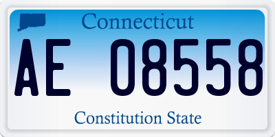 CT license plate AE08558