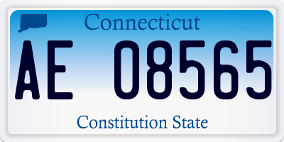 CT license plate AE08565
