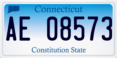CT license plate AE08573
