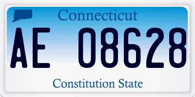 CT license plate AE08628