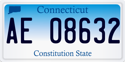 CT license plate AE08632