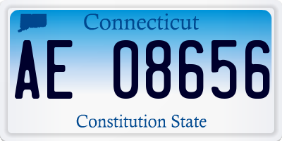 CT license plate AE08656