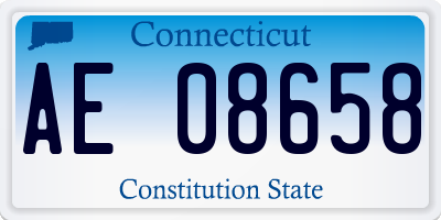 CT license plate AE08658
