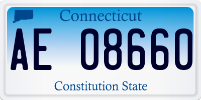 CT license plate AE08660