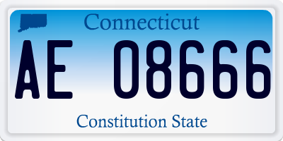 CT license plate AE08666