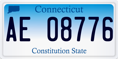 CT license plate AE08776