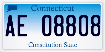 CT license plate AE08808
