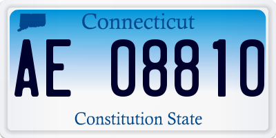 CT license plate AE08810