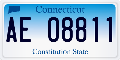 CT license plate AE08811