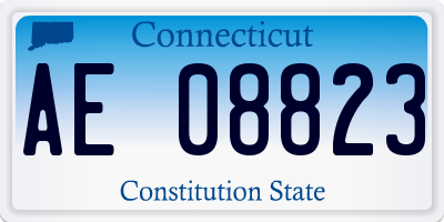 CT license plate AE08823