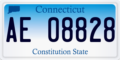 CT license plate AE08828