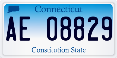 CT license plate AE08829