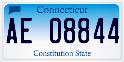 CT license plate AE08844