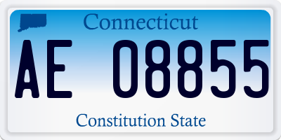 CT license plate AE08855