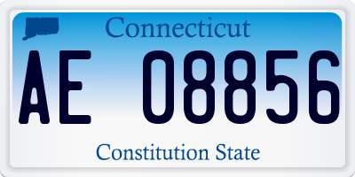CT license plate AE08856