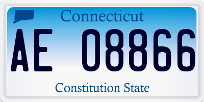 CT license plate AE08866