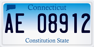 CT license plate AE08912