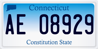 CT license plate AE08929