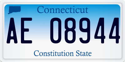 CT license plate AE08944