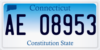 CT license plate AE08953