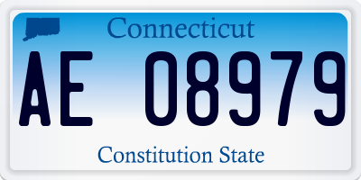 CT license plate AE08979