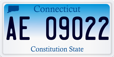 CT license plate AE09022