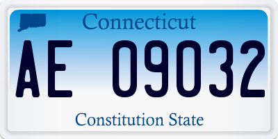 CT license plate AE09032