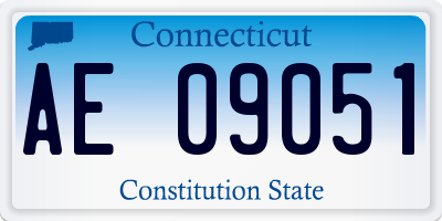 CT license plate AE09051