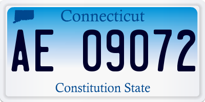CT license plate AE09072