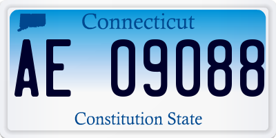 CT license plate AE09088