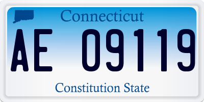 CT license plate AE09119