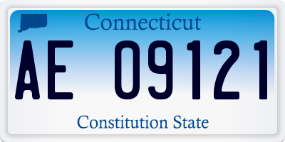 CT license plate AE09121