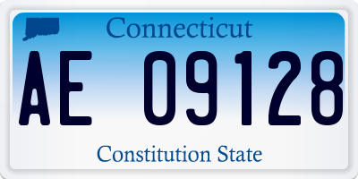 CT license plate AE09128