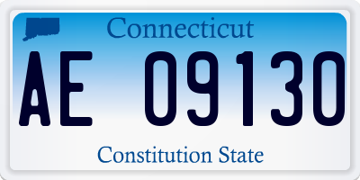 CT license plate AE09130