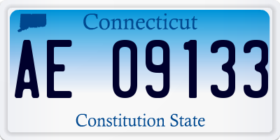 CT license plate AE09133