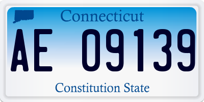 CT license plate AE09139