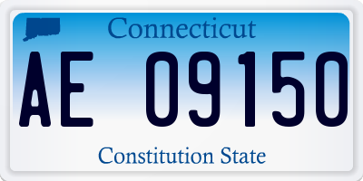 CT license plate AE09150